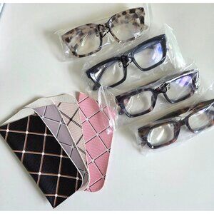 Progressive Multifocus Reading Glasses 1.5 Strength Tortoise Shell 4-Pack Cases